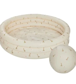 OYOY Badebassin|Vandleg>Badebassin m. Badebold - 85x26 cm - Butter/Giraffe