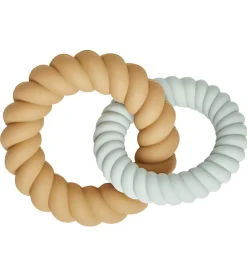 OYOY Bideringe>Bideringe - Silikone - Mellow - Pale Mint/Light Rubber