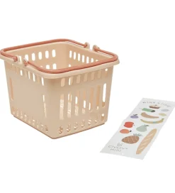 OYOY Rolleleg|Legemad>Kurv - Yummy Shopping Basket - Coral