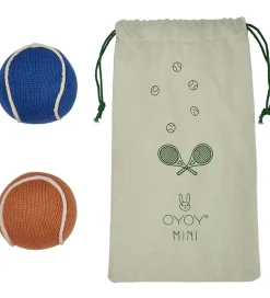OYOY Gribelegetøj|Bolde>Rangle - Tennisbolde - Apricot / Blue