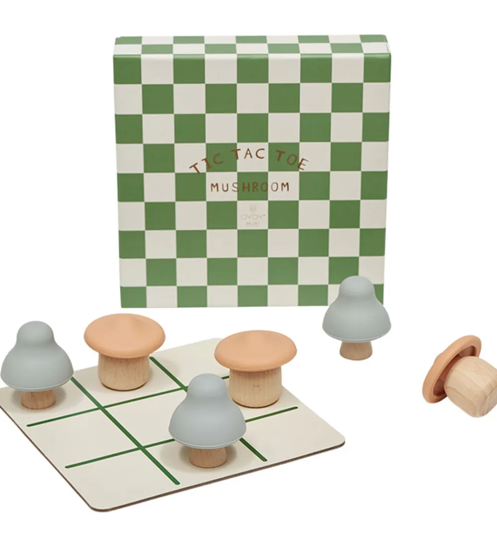 OYOY Spil>Spil - Mushroom TicTacToe - Træ/Multi