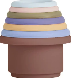 OYOY Stablelegetøj>Stablekopper - Tawa Silikone - Caramel/Blue