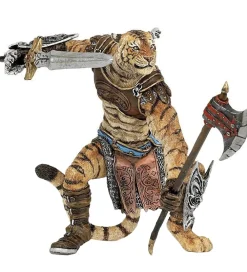 Papo Figurer>Mutant Tiger m. Økse Og Sværd - H: 10 cm