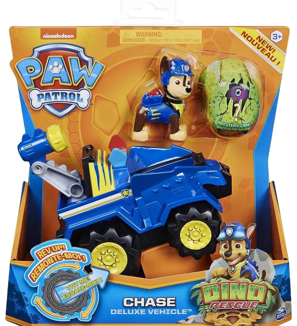 Paw Patrol Figurer|Biler, Tog Og Køretøjer>Legetøjsbil - Dino Rescue - Chase