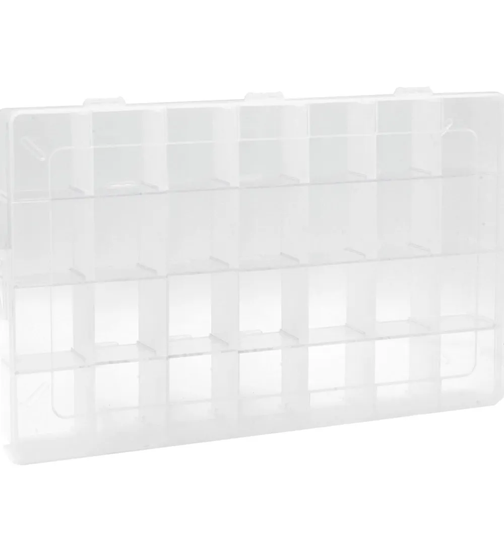 Pearl N Fun Perler>Opbevaringsboks Til Perler - 34,5x21,5 cm - 28 Rum