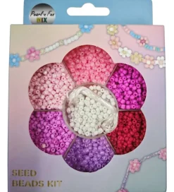 Pearl N Fun Perler>Perler - Glasperlemix - Pink/Lilla/Hvid