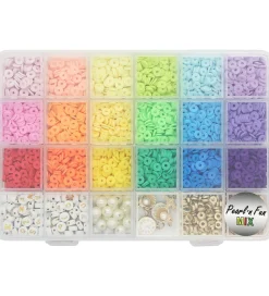 Pearl N Fun Perler>Perler - Smykkesæt - Regnbuefarvet