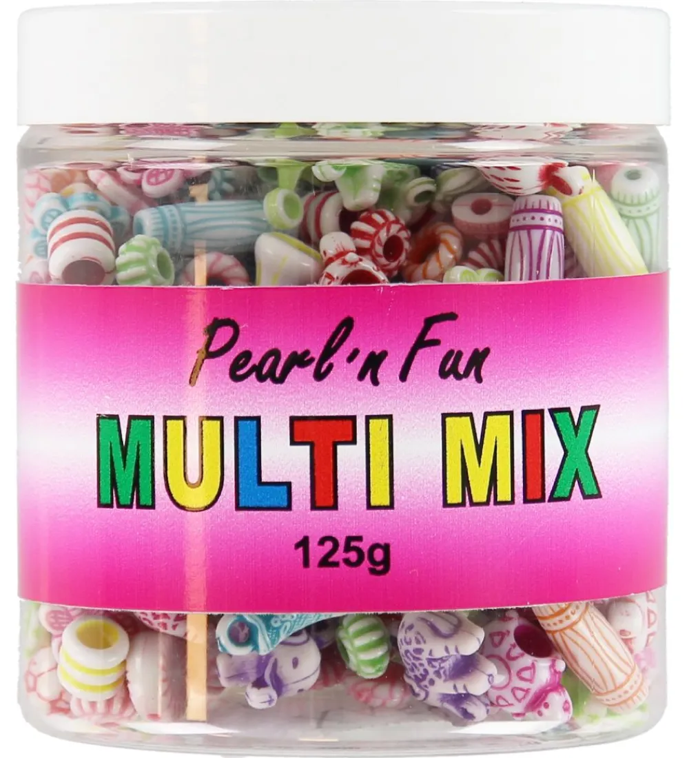 Pearl N Fun Perler>Pearl'n Fun Perler - 125 gram- Multifarvet