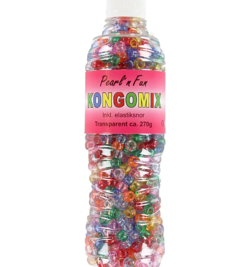 Pearl N Fun Perler>Pearl'n Fun Perler - Kongo - 270 gram - Transparent