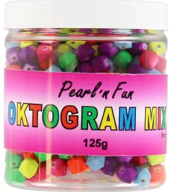 Pearl N Fun Perler>Pearl'n Fun Perler - Oktogram - 125 gram - Neon