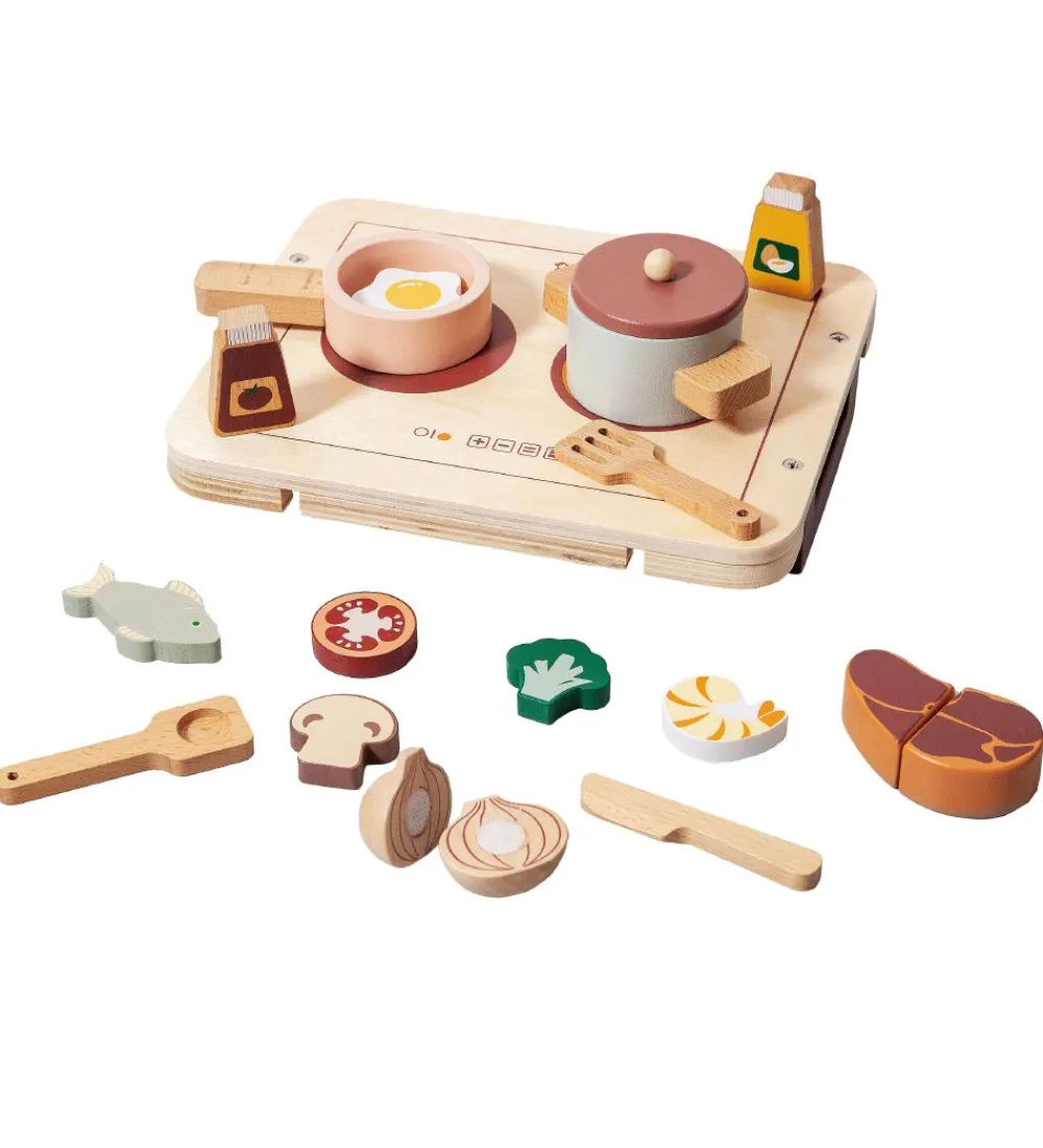 Petit Monkey Legemad|Legekøkken Og Legemøbel>Legekøkken - 17 Dele - Træ