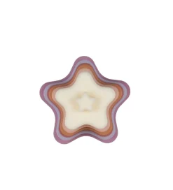 Petit Monkey Stablelegetøj>Stabletårn Stjerner - Silikone - Lilla/Rosa Mix