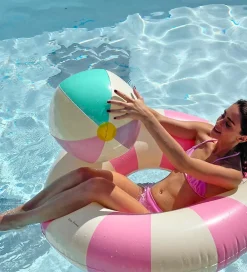 Petites Pommes Udeleg Og Udendørs Legetøj|Strandlegetøj>Badebold - 45 cm - Otto - Menthe/Violet/Pink