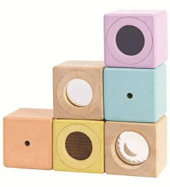 PlanToys Stablelegetøj>Aktivitetsklodser - Pastel