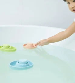 PlanToys Badelegetøj>Badelegetøj - Naturgummi - Speedbåd/Ubåd - Pastelorange