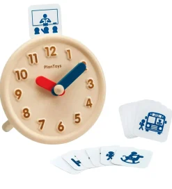 PlanToys Trælegetøj|Spil>Trælegetøj - Lær Klokken - Træ