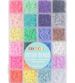 Playbox Kreativ Leg|Perler>Perler - Heishi Perler I Opbevaringsæske - 3500 stk.