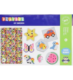 Playbox Kreativ Leg|Perler>Perlesæt - 4000 Perler + 4 Perleplader