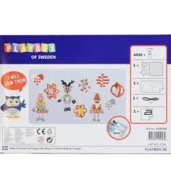 Playbox Perler|Kreativ Leg>Perlesæt - 4000 stk. - Julepynt