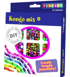 Playbox Perler>Perlesæt - 480 stk - Kongo Mix