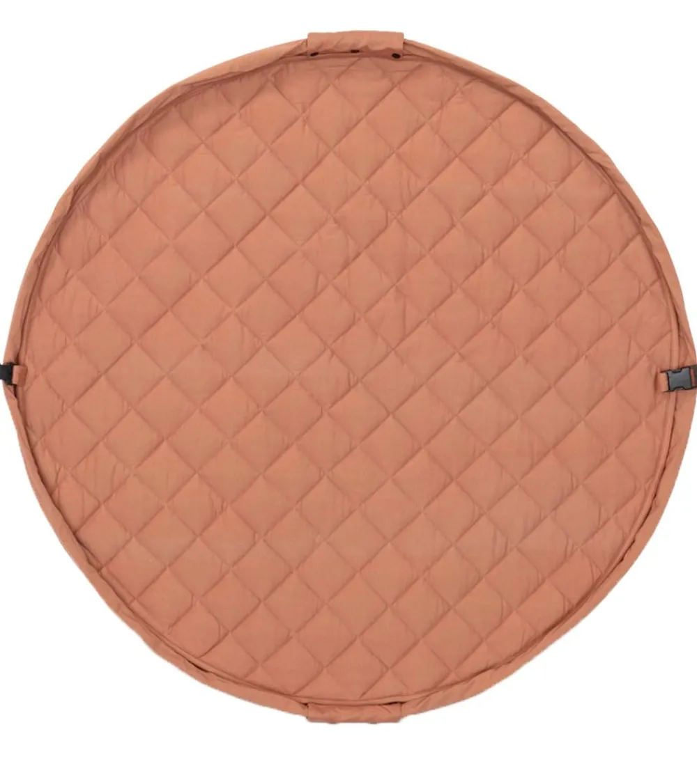 Play&Go Legetæpper Og Legegulve>Legetøjstæppe - Ø120 - Soft Organic - Tawny Brown