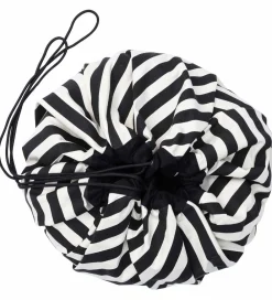 Play&Go Legetæpper Og Legegulve>Legetøjstæppe - Ø140 cm - Stripes Black