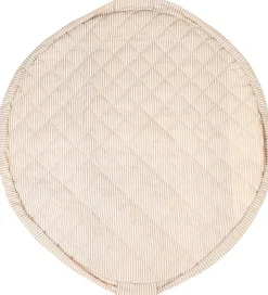 Play&Go Babylegetøj|Legetæpper Og Legegulve>Legetøjstæppe - Ø120 cm - Soft Organic - Stripes Blue