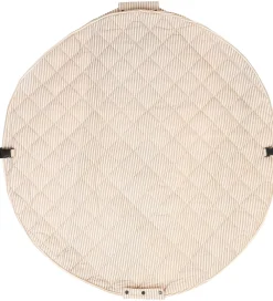 Play&Go Babylegetøj|Legetæpper Og Legegulve>Legetøjstæppe - Ø120 cm - Soft Organic - Stripes Blue