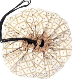 Play&Go Legetæpper Og Legegulve>Legetøjstæppe - Ø140 cm - Geo Mustard