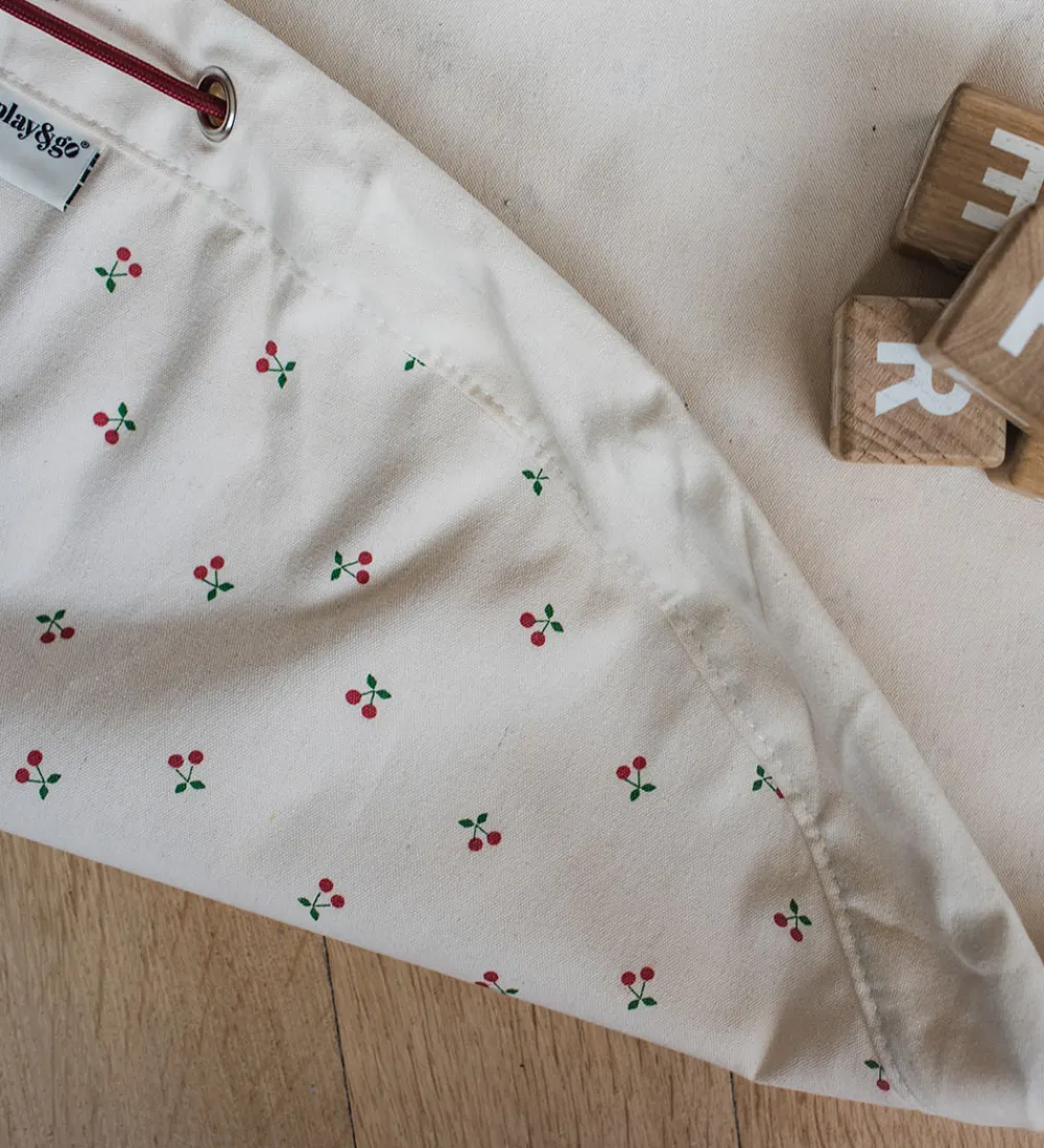 Play&Go Legetæpper Og Legegulve>Legetøjstæppe - Ø140 cm - Cherry Cherry