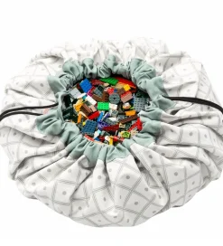 Play&Go Legetæpper Og Legegulve>Legetøjstæppe - Ø140 cm - Geo Green