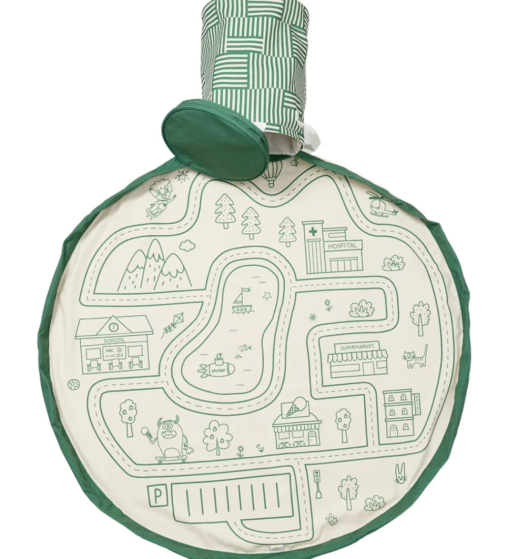 Play&Go Legetæpper Og Legegulve|Babylegetøj>Legetøjstæppe/Kurv - 2-i-1 - Roadmap