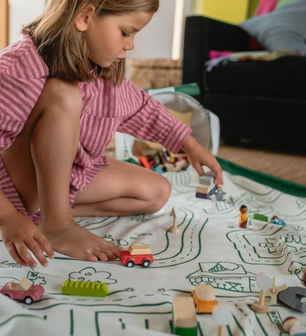 Play&Go Legetæpper Og Legegulve|Babylegetøj>Legetøjstæppe/Kurv - 2-i-1 - Roadmap