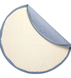 Play&Go Legetæpper Og Legegulve>Legetæppe - Ø140 - Grid Blue