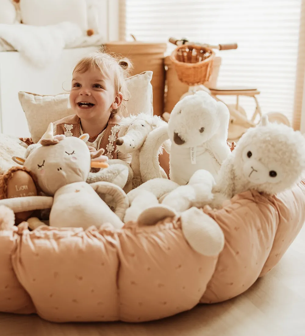 Play&Go Legetæpper Og Legegulve>Legetæppe - 3-i-1 - Ø130 cm - Bloom Fleuri