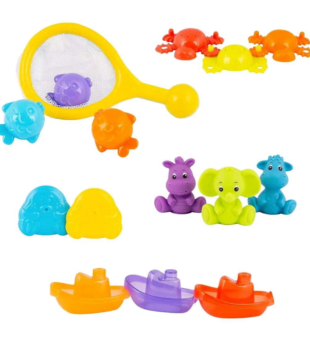 Playgro Badelegetøj|Babylegetøj>Badelegetøj - 15 Dele - Aktivitets Gavesæt