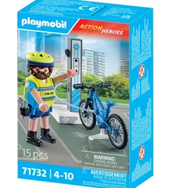 Playmobil Konstruktionslegetøj>Action Heroes - Politicykelpatrulje - 71732 - 15 Dele