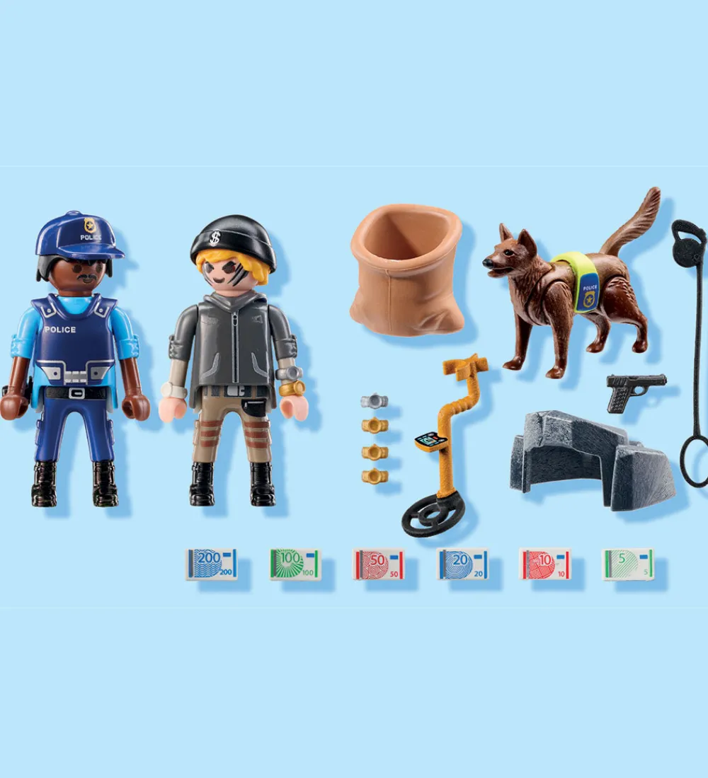 Playmobil Konstruktionslegetøj>Action Heroes - Politieftersøgnin... - 71731 - 27 Dele