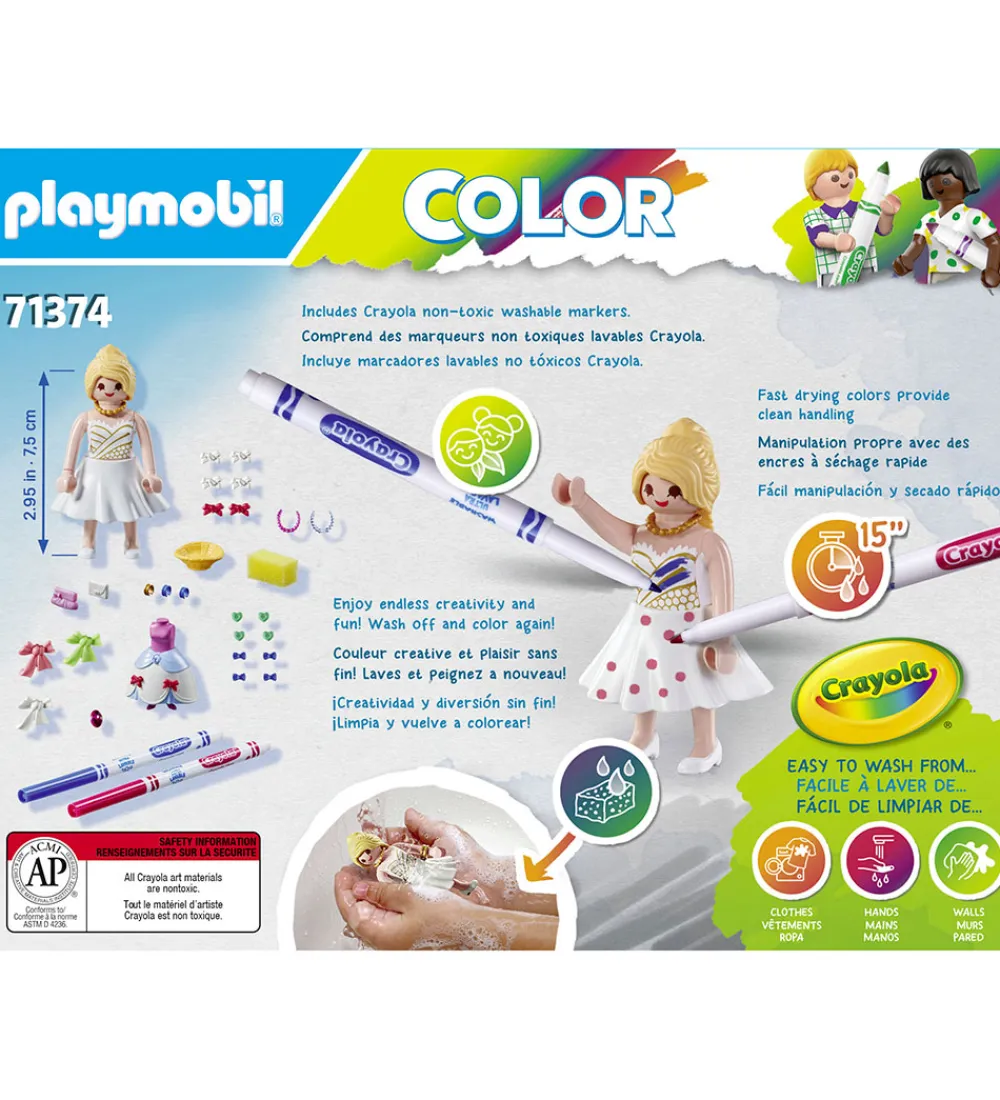 Playmobil Byg Og Klodser>Color - Modekjole - 71374 - 40 Dele