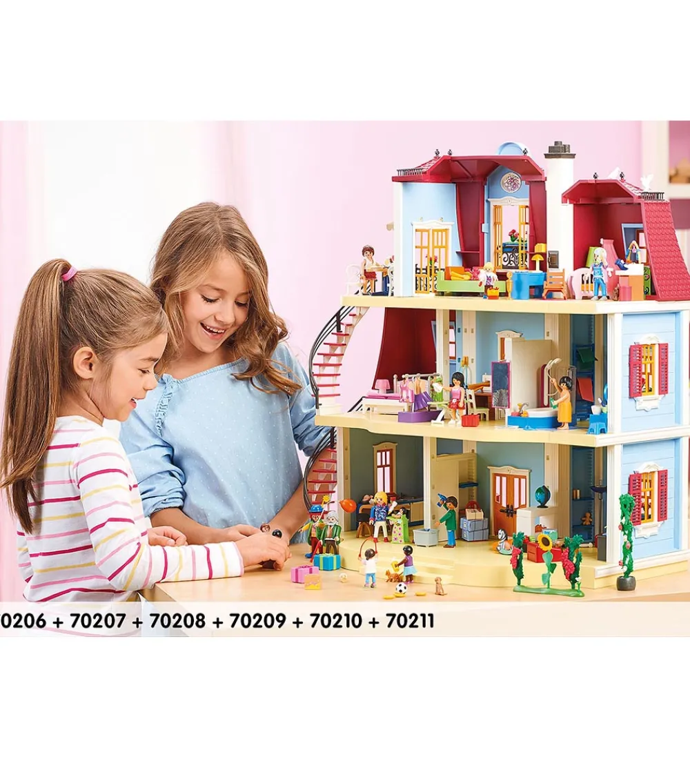 Playmobil Byg Og Klodser>Dollhouse - Mit Store Dukkehus - 70205 - 592 Dele