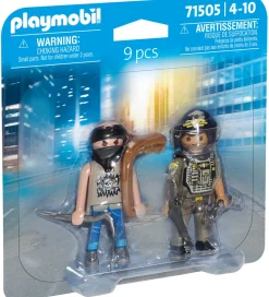 Playmobil Byg Og Klodser>Duopack - SWAT & Røver - 71505 - 9 Dele