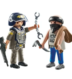Playmobil Byg Og Klodser>Duopack - SWAT & Røver - 71505 - 9 Dele