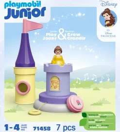 Playmobil Konstruktionslegetøj|Byg Og Klodser>Junior - Disney - Belles Legetårn... - 71458 - 7 Dele