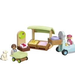 Playmobil Konstruktionslegetøj|Byg Og Klodser>Junior - Økologisk Markedsbod og... - 71691 - 17 Dele