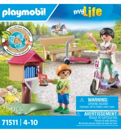 Playmobil Byg Og Klodser>My Life - Bogbytte for Bogorme - 71511 - 25 Dele