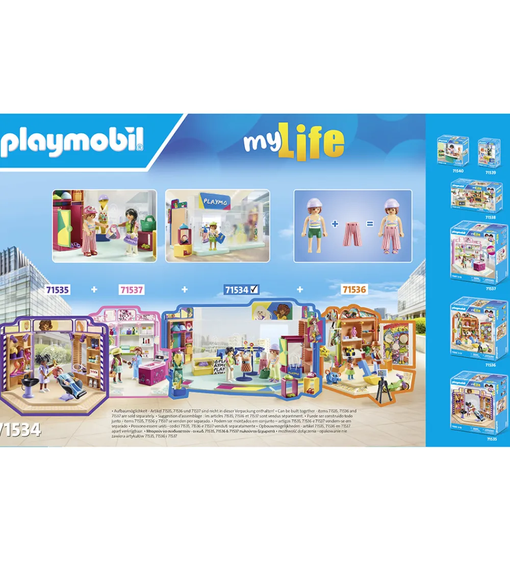 Playmobil Byg Og Klodser>My Life - Modebutik - 71534 - 76 Dele