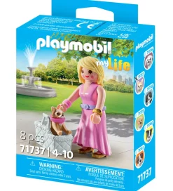 Playmobil Konstruktionslegetøj>My Life - Pige m. Chihuahua - 71737 - 8 Dele