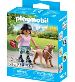 Playmobil Konstruktionslegetøj>My Life - Skater m. Retriever - 71739 - 12 Dele