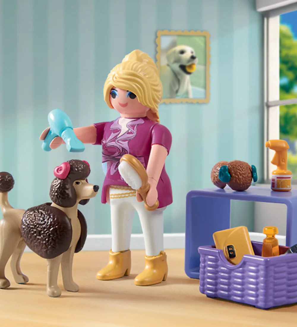 Playmobil Konstruktionslegetøj>MyLife - Hundesalon - 71747 - 23 Dele