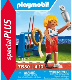 Playmobil Konstruktionslegetøj|Byg Og Klodser>SpecialPlus - Paralympisk Spydkaster - 71580 - 7 Dele